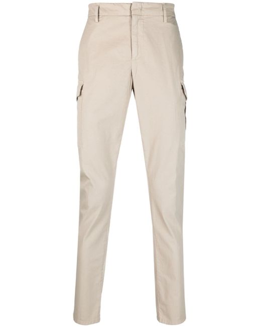 Dondup tapered-leg stretch-cotton trousers