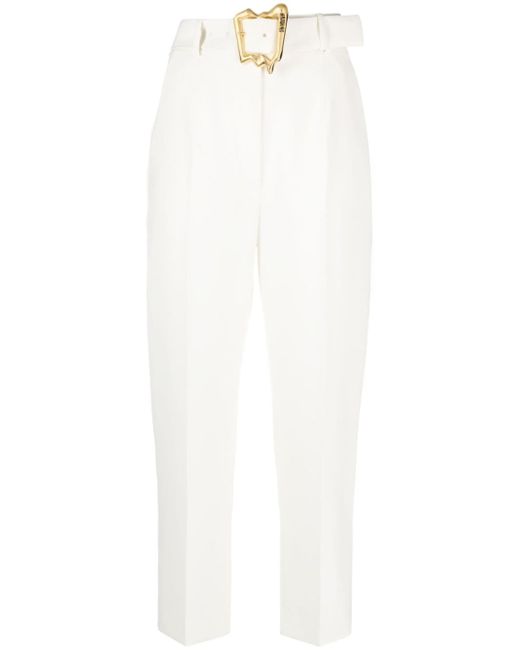Moschino belted-waist tailored trousers