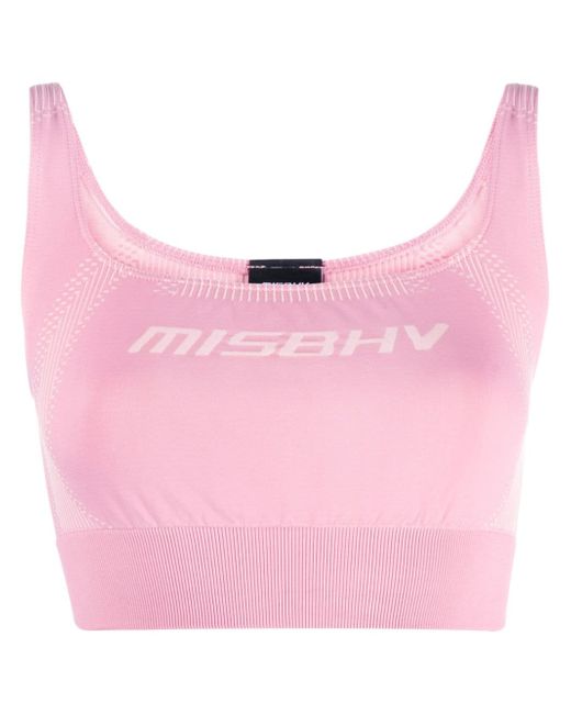 Misbhv logo-print sports bra