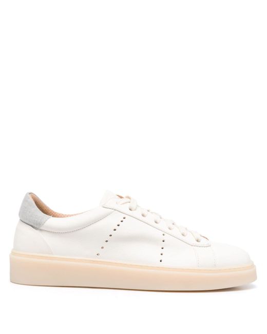 Eleventy lace-up leather sneakers