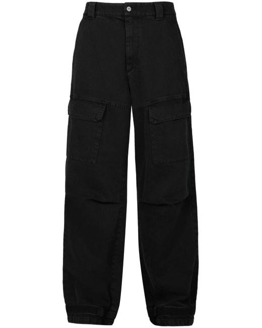 Rta wide-leg cotton cargo jeans