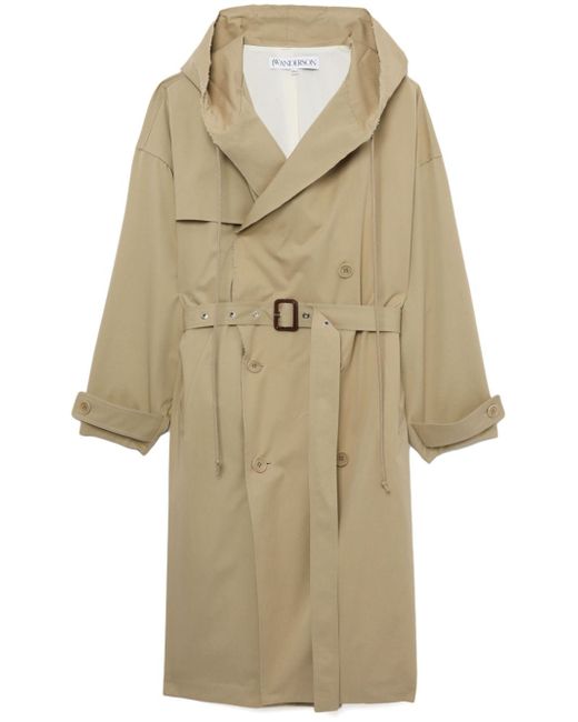 J.W.Anderson hooded belted trench coat