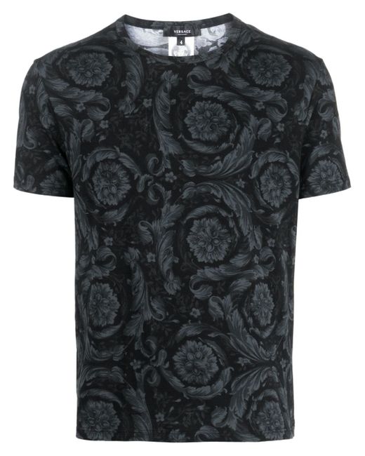 Versace baroque-print cotton T-shirt
