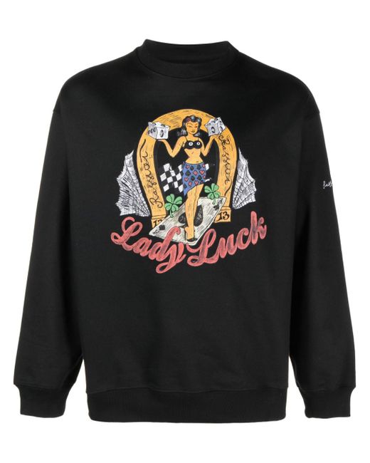Paccbet Lady Luck graphic-print sweatshirt