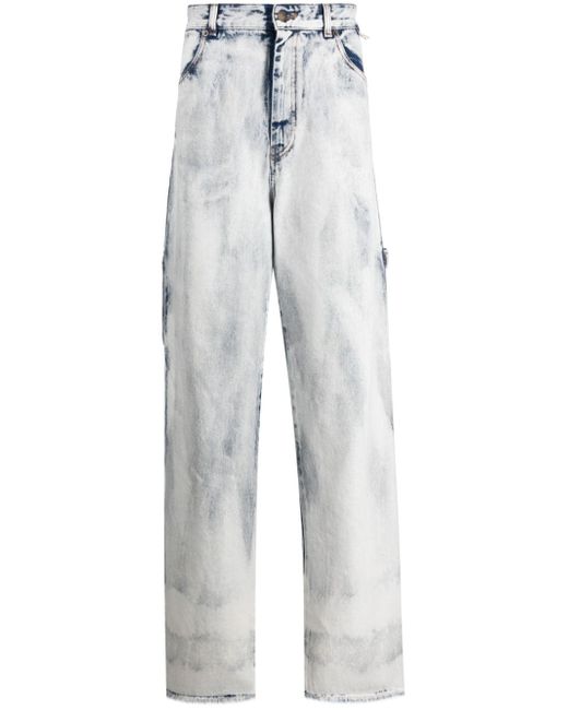 Darkpark high-waist distressed-effect jeans