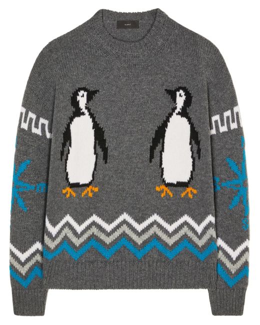 Alanui For the Love of Penguin virgin-wool jumper