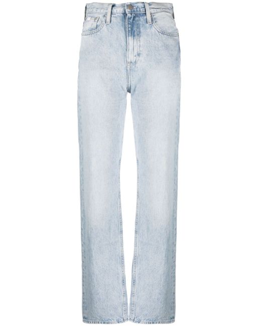 Calvin Klein Jeans hight-rise straight-leg jeans