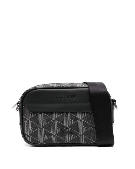 Lacoste monogram-motif camera shoulder bag