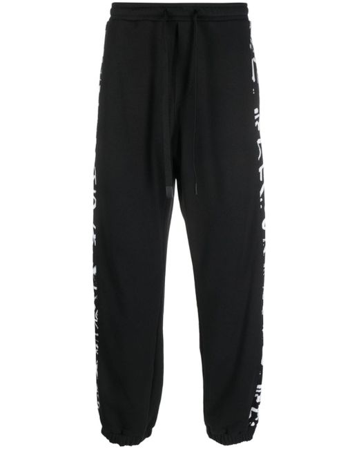 Versace Jeans Couture stripe-detail drawstring track pants