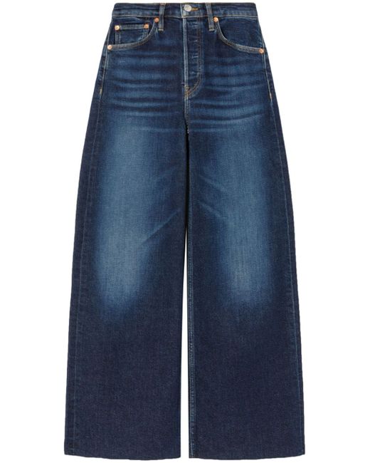 Re/Done high-rise wide-leg jeans