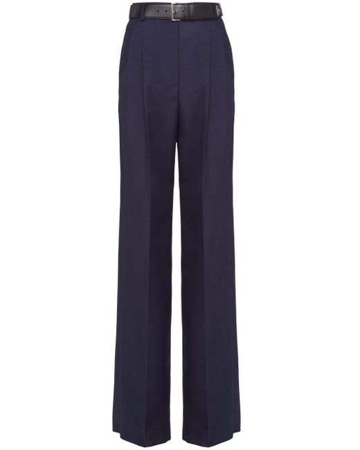 Prada high-waist pleated trousers