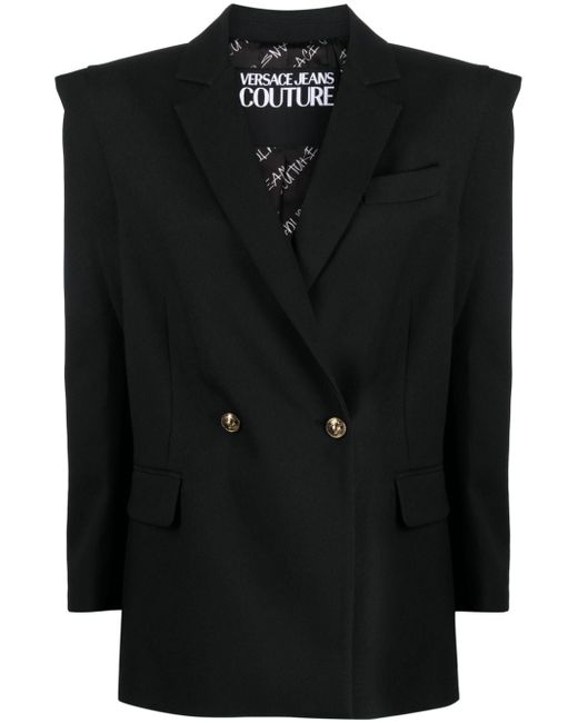 Versace Jeans Couture double-breasted notched-lapels blazer