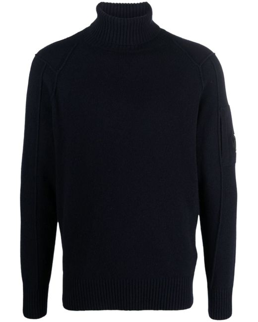 CP Company Lens-detail roll-neck jumper