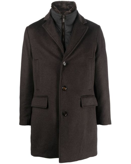 Moorer single-breasted notched coat