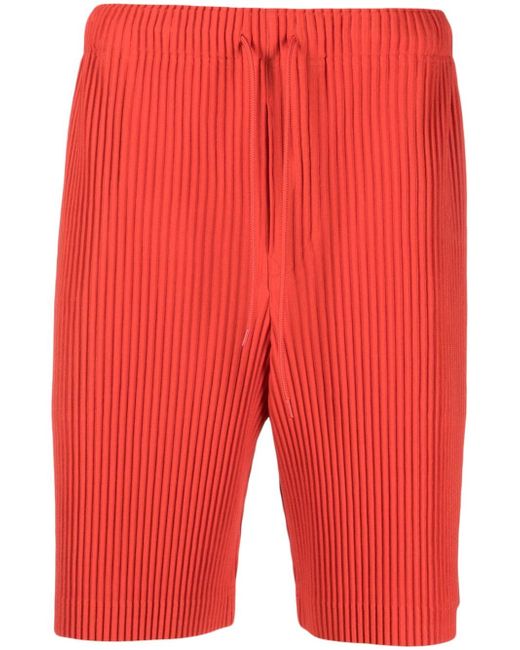 Pleats Please By Issey Miyake low-rise drawstring pleated shorts
