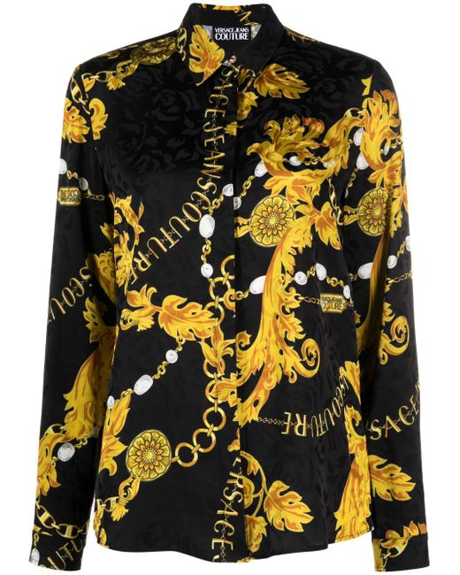 Versace Jeans Couture Logo Couture print blouse