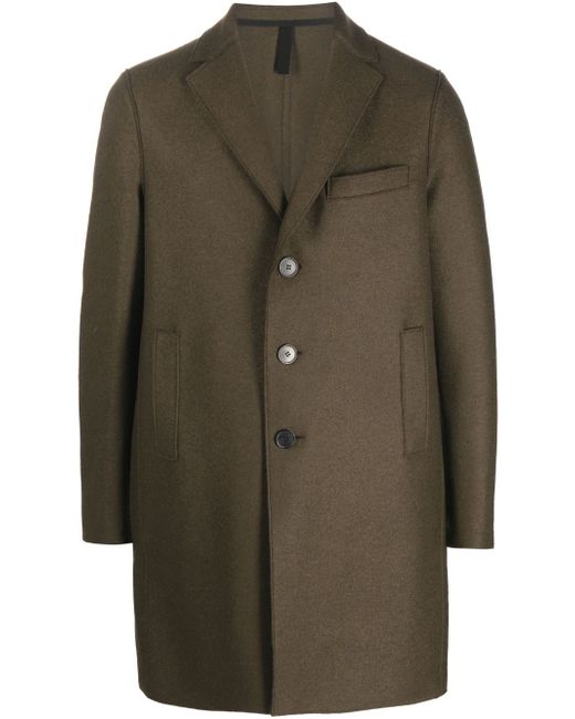 Harris Wharf London single-breasted virgin-wool coat
