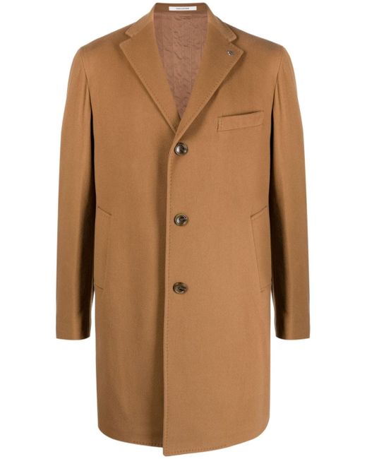 Tagliatore single-breasted wool-blend coat