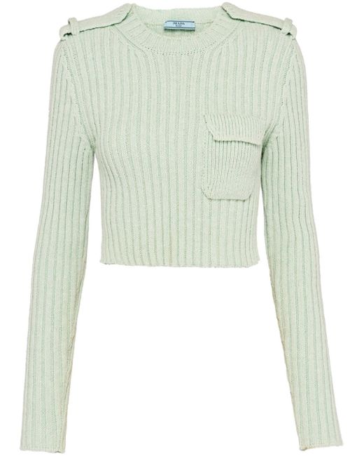 Prada cropped knitted top