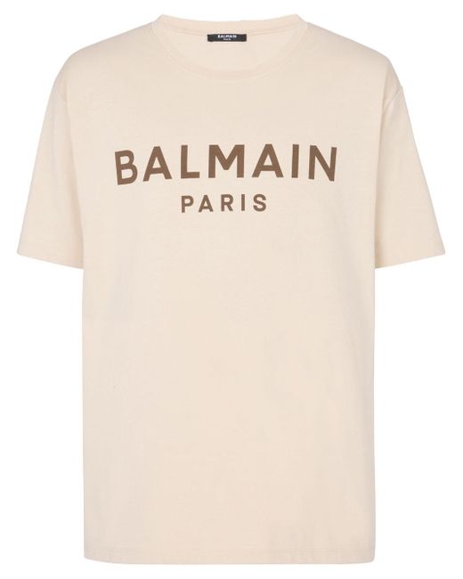 Balmain logo-print round-neck T-shirt