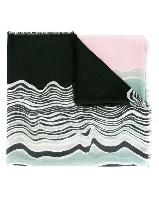 Diane von Furstenberg Wave Band pattern scarf Cashmere