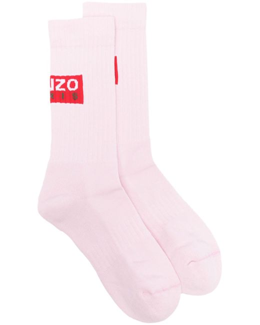 Kenzo logo-print ribbed-knit socks