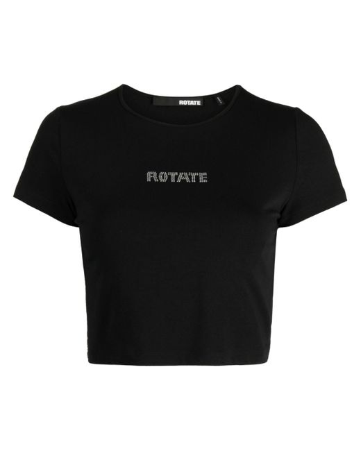 Rotate logo-embellished round-neck T-shirt