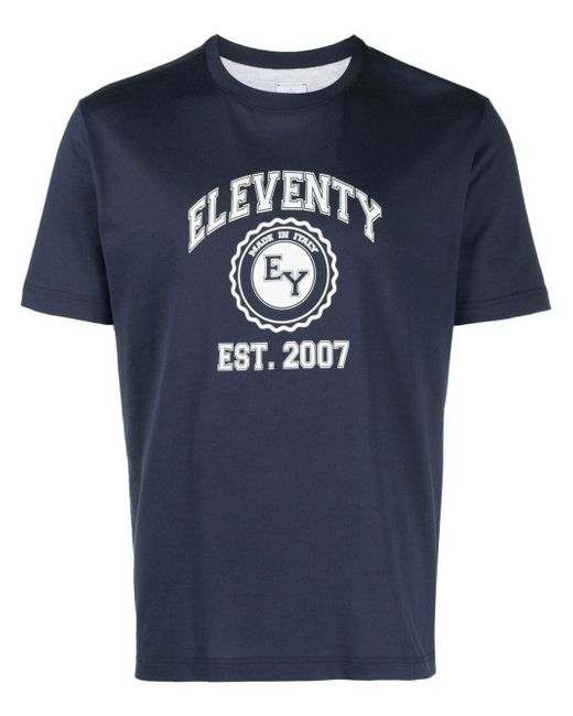 Eleventy logo-print T-shirt