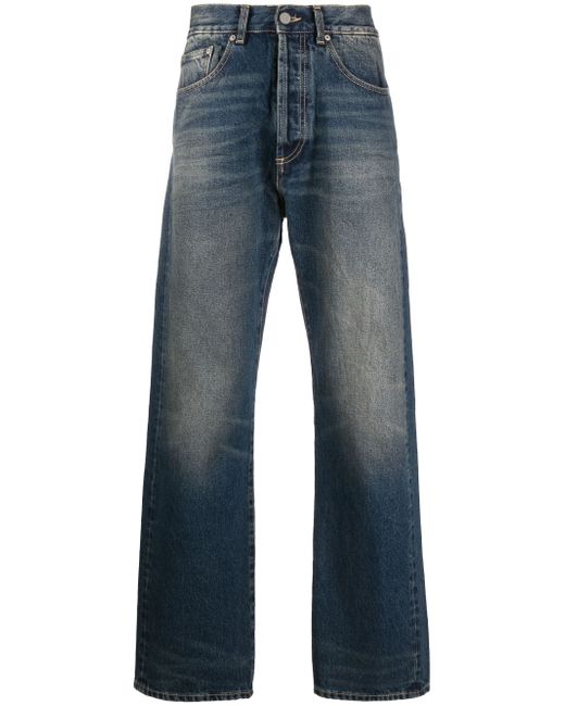 Palm Angels mid-rise straight jeans