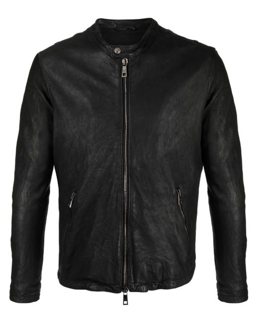 Giorgio Brato zip-up leather jacket