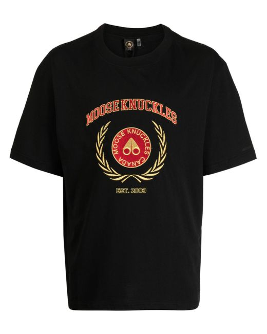Moose Knuckles logo-print T-shirt