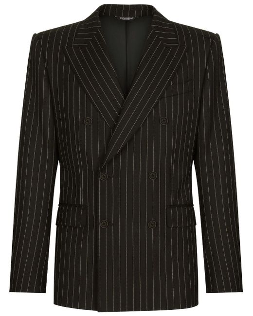 Dolce & Gabbana double-breasted pinstripe suit