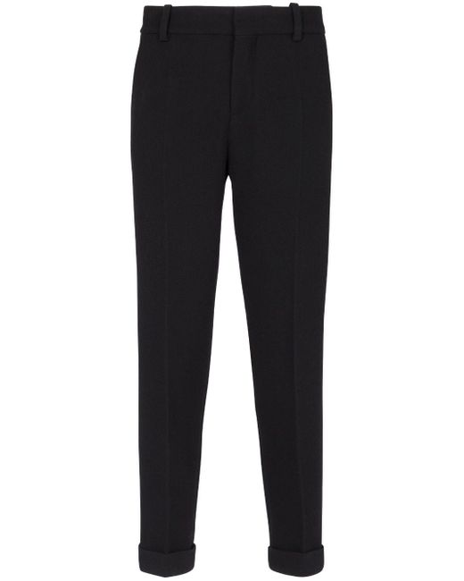 Balmain tapered cropped trousers