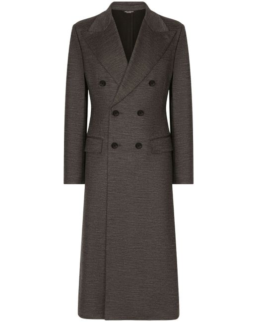 Dolce & Gabbana peak-lapel double-breasted coat