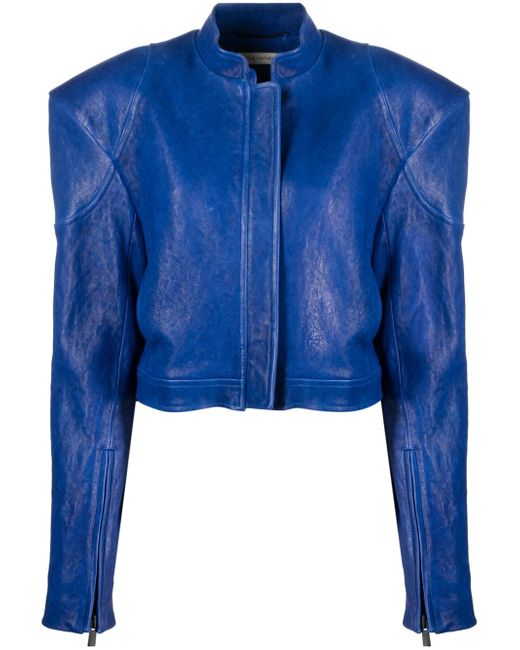 The Mannei Baku zip-up leather jacket