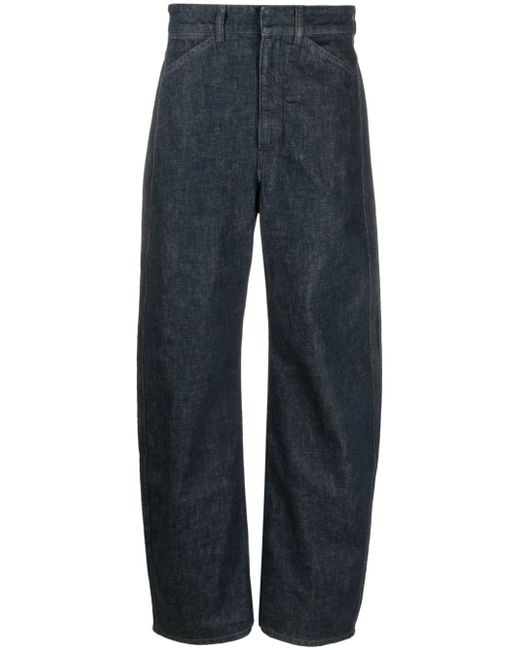 Lemaire seamless mid-rise wide-leg jeans