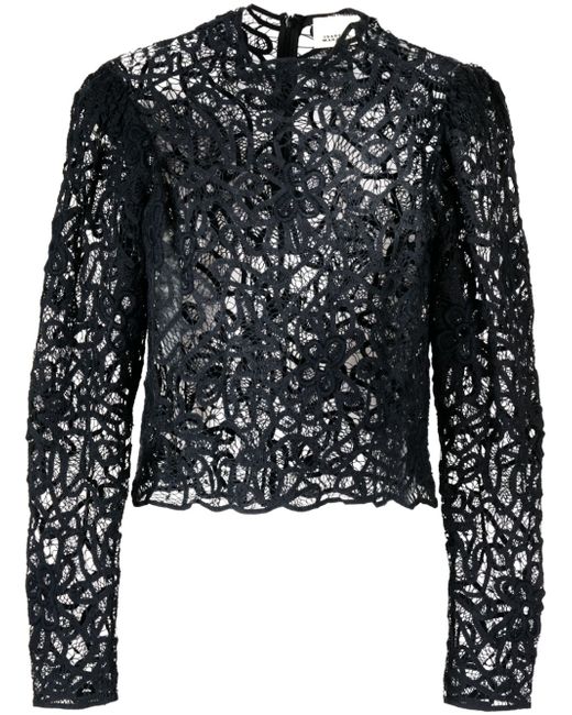 Isabel Marant lace-detailed long-sleeve top
