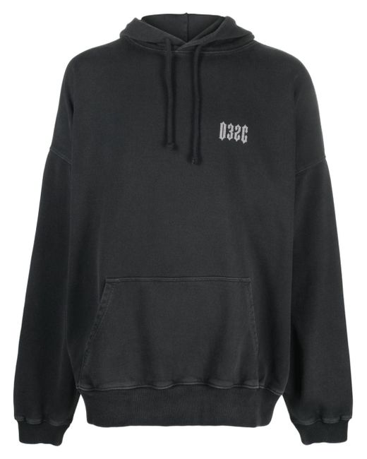 032C logo-print hoodie