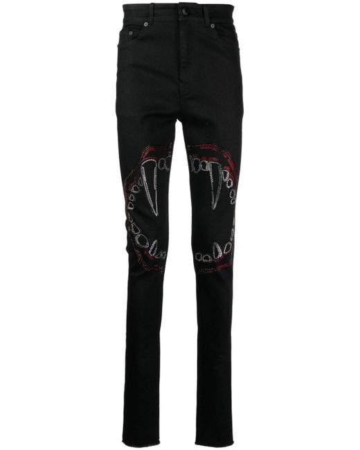 Haculla Fang Lip studded skinny jeans