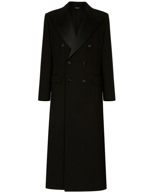 Dolce & Gabbana double-breasted peaked-lapel coat