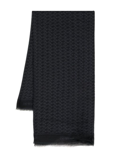 Off-White logo-print scarf