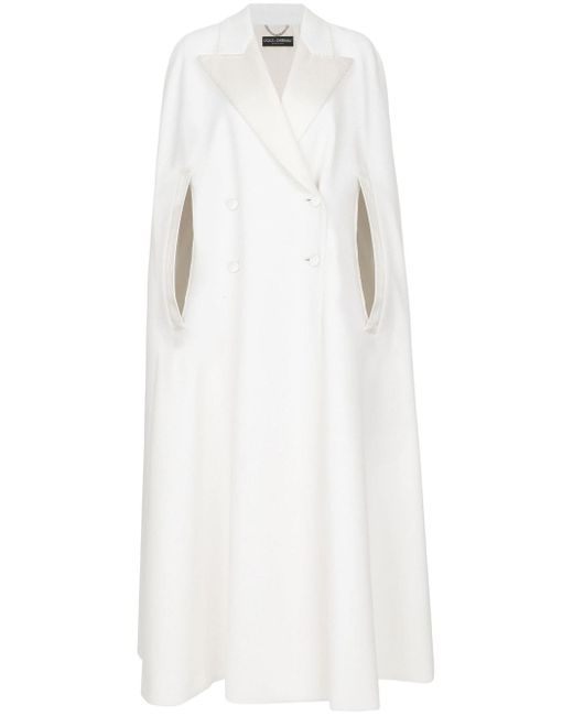 Dolce & Gabbana double-breasted cape-design maxi coat