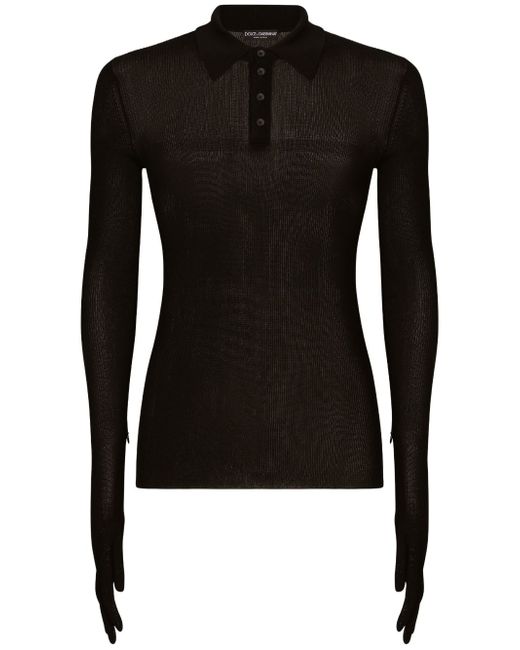 Dolce & Gabbana button-fastening long-sleeve jumper
