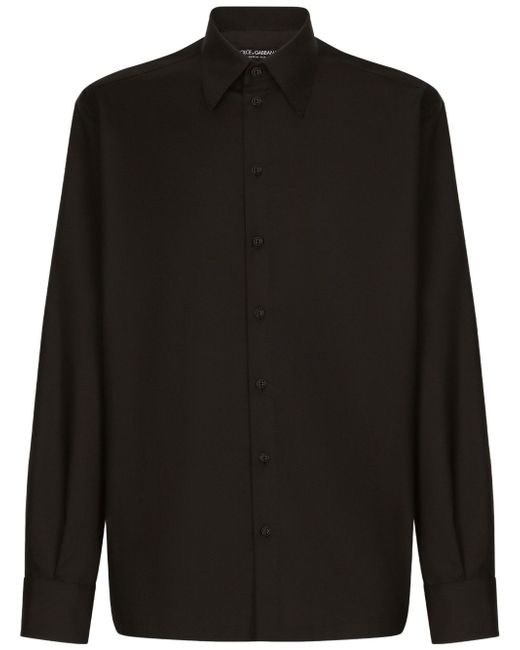 Dolce & Gabbana long-sleeve pointed-collar shirt