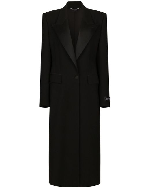 Dolce & Gabbana peak-lapel single-breasted coat