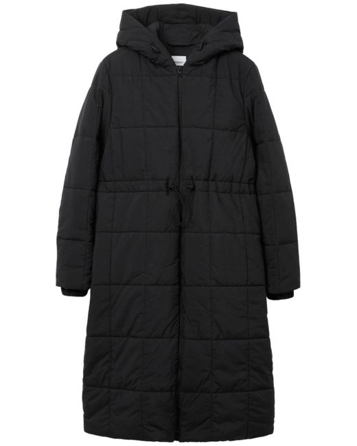 Burberry quilted hooded long-sleeve coat
