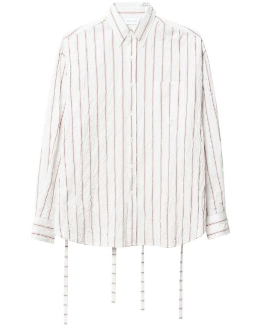 John Elliott stripe-print cotton-blend shirt