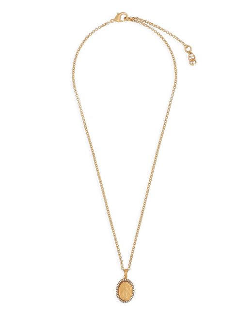 Dolce & Gabbana crystal-embellished chain-detailing necklace