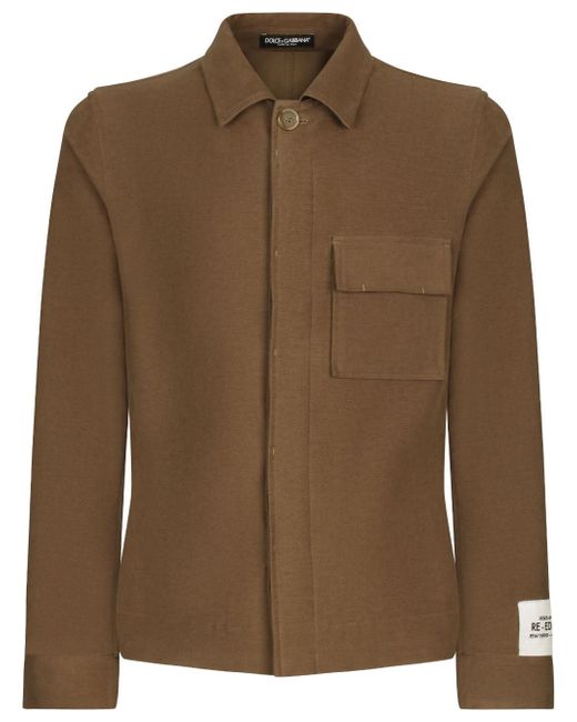 Dolce & Gabbana chest-pocket button-up shirt