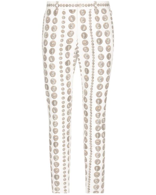 Dolce & Gabbana motif-print tailored trousers